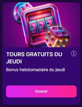 Slot Rush Casino bonus jeudi