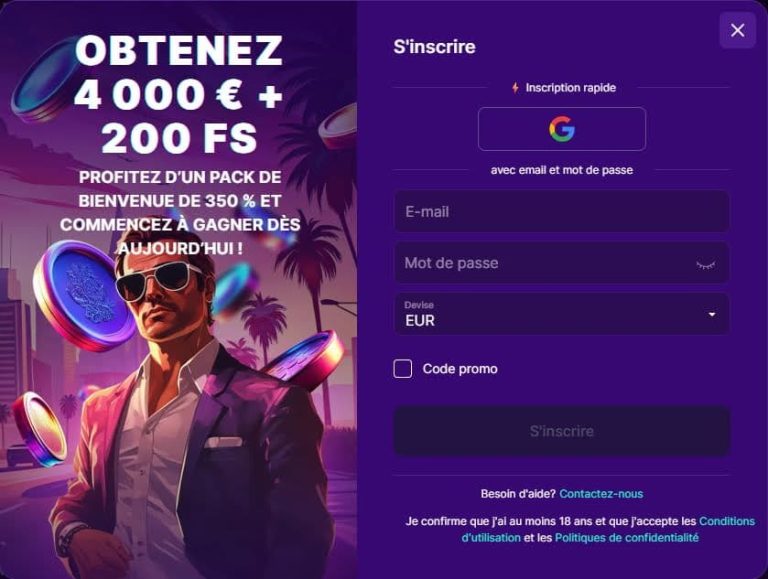 Slot Rush Casino inscription