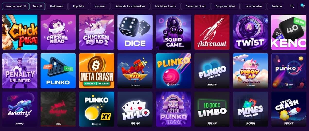 Slotrush casino | Bonus 350% jusqu'à 4000€ + 200FS