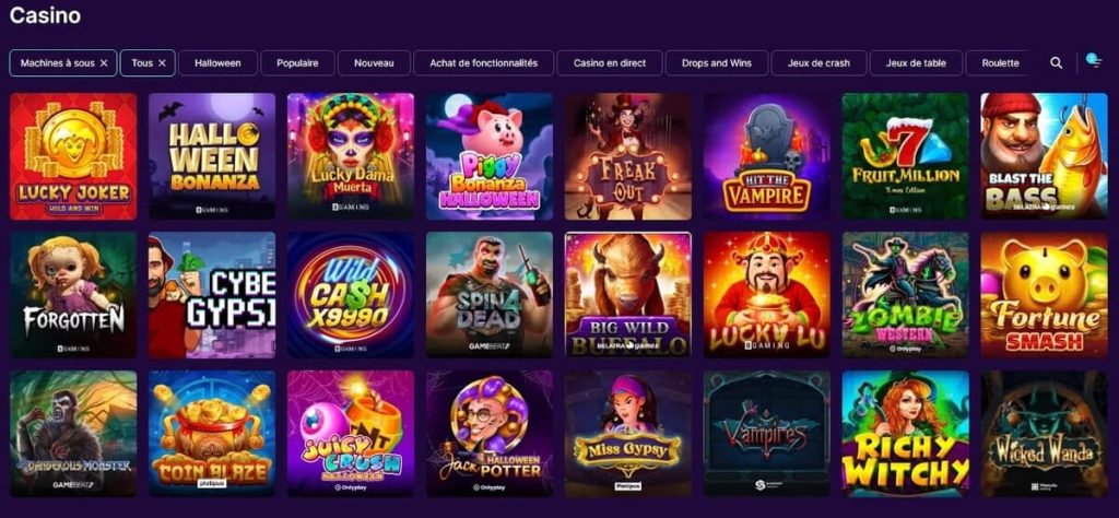Slotrush casino | Bonus 350% jusqu'à 4000€ + 200FS