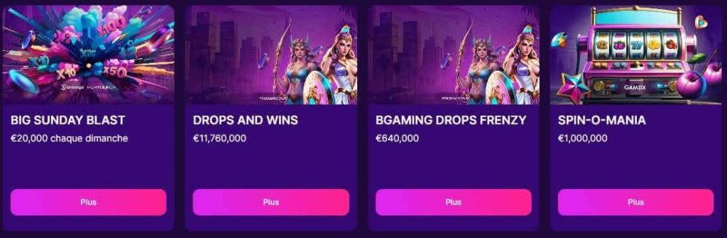 Slotrush casino | Bonus 350% jusqu'à 4000€ + 200FS